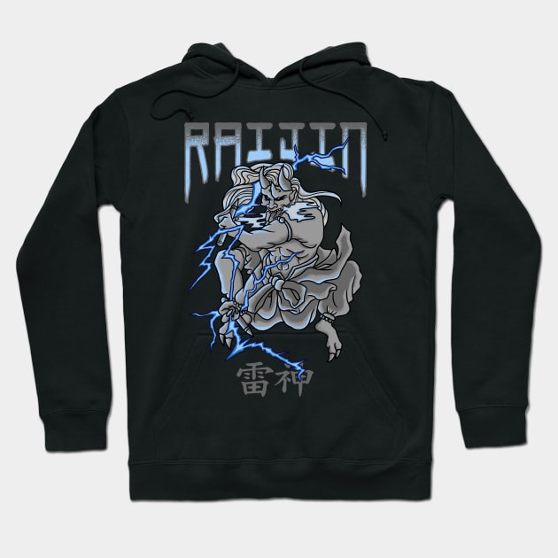 RAIJIN Hoodie by OXVIANART